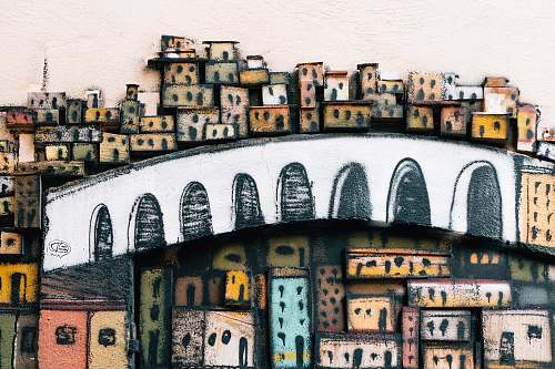2nd arrondissement of marseille white and green high-rise and bridge painting marseille